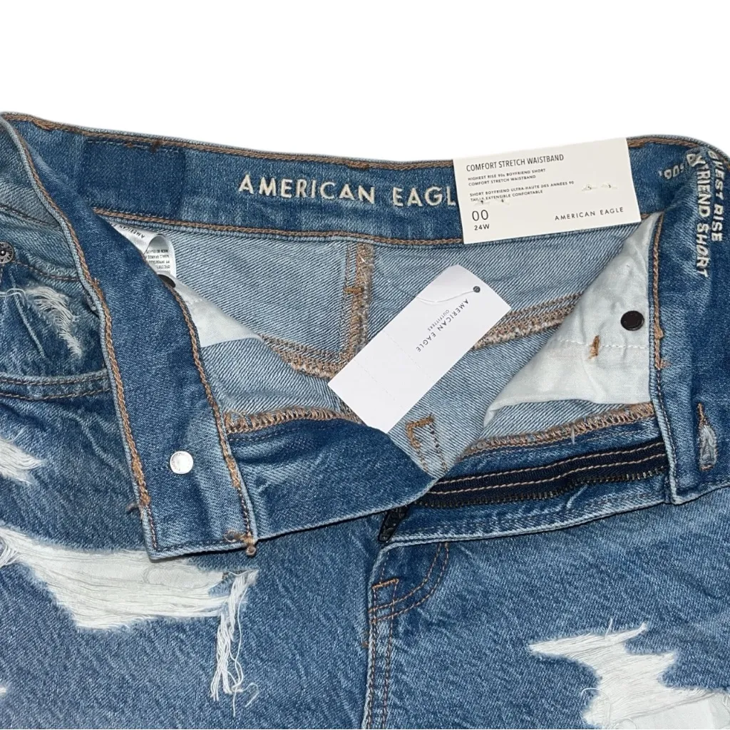 AE Strigid Denim Highest Rise 90s Boyfriend Short - Image 4