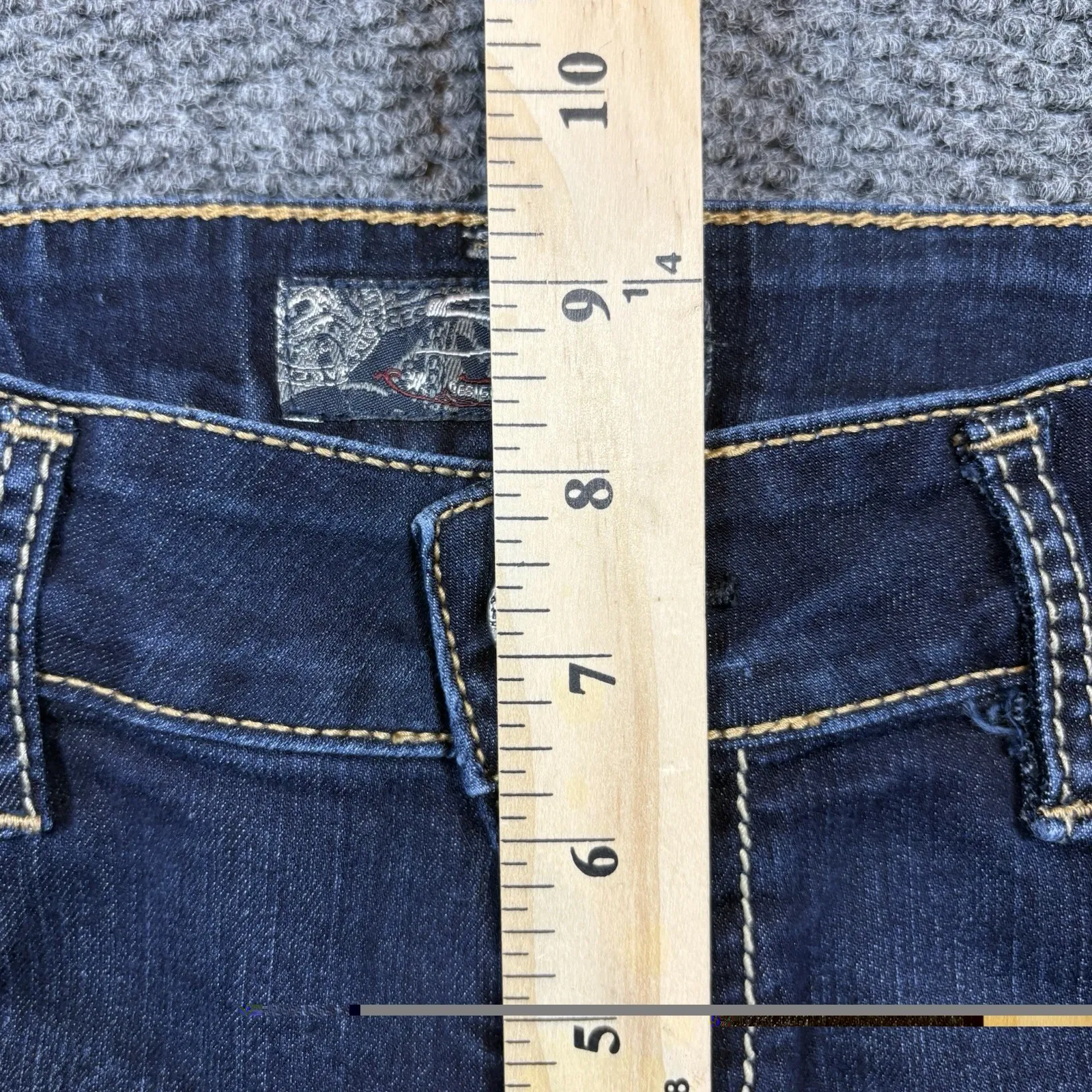 Silver Jegging Jeans Womens 29 Blue Suki Legging Dark Skinny Low Rise Stretch - Image 8