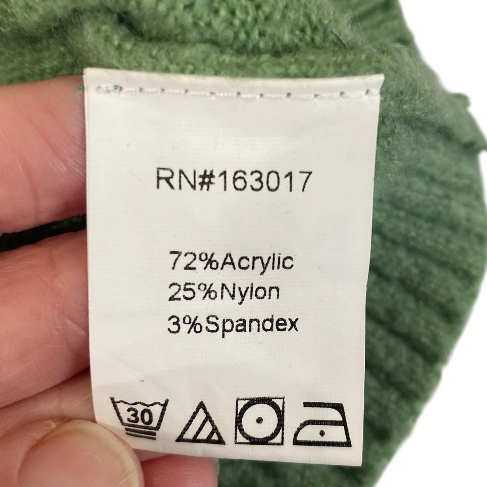 Princess Polly Zahara Cropped Turtleneck Sweater Green Women's size 6 - Image 9