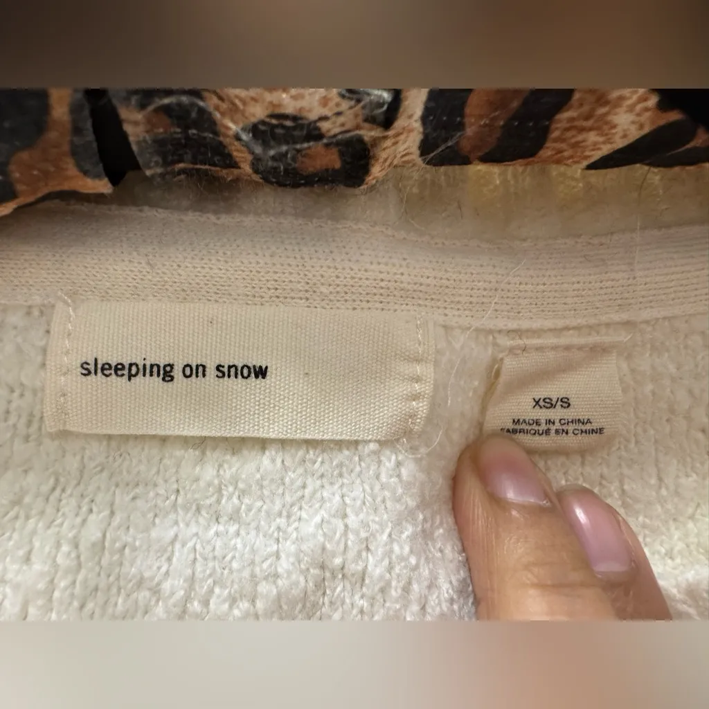 ANTHROPOLOGIE X Sleeping in Snow Woodland Fair Isle Pullover Poncho Size XS/S - Image 7