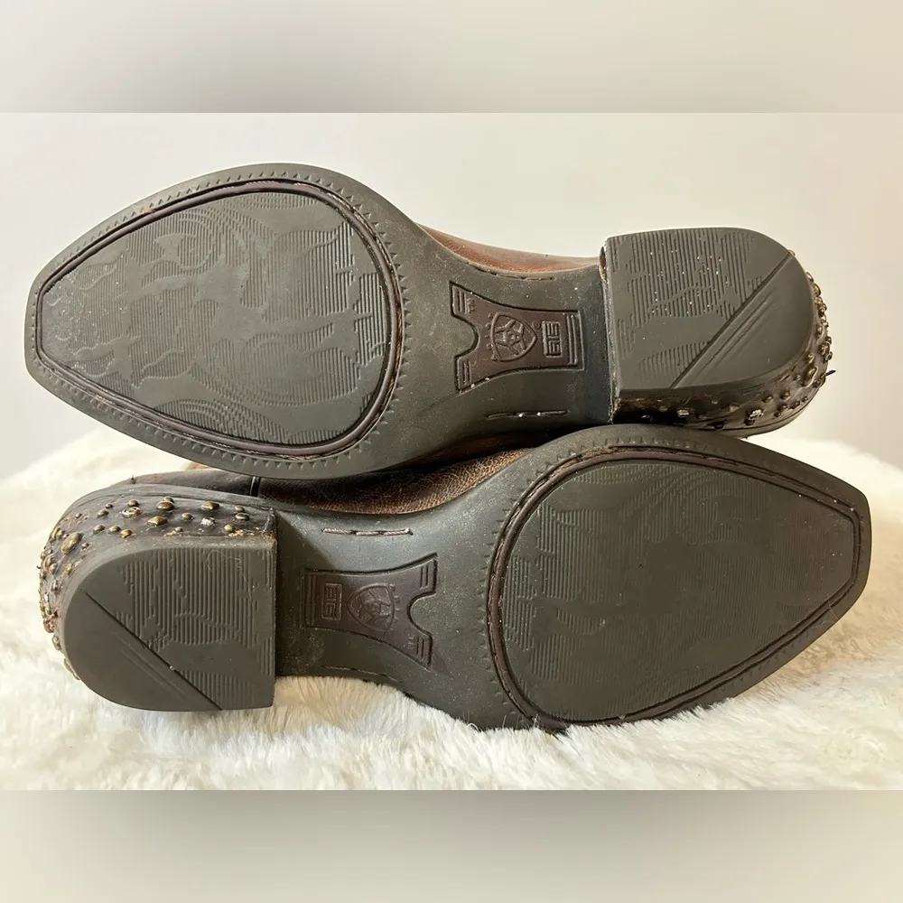 Ariat Womens Rhinestone Cowgirl Boots in Sassy Brown Size 7 - Image 10