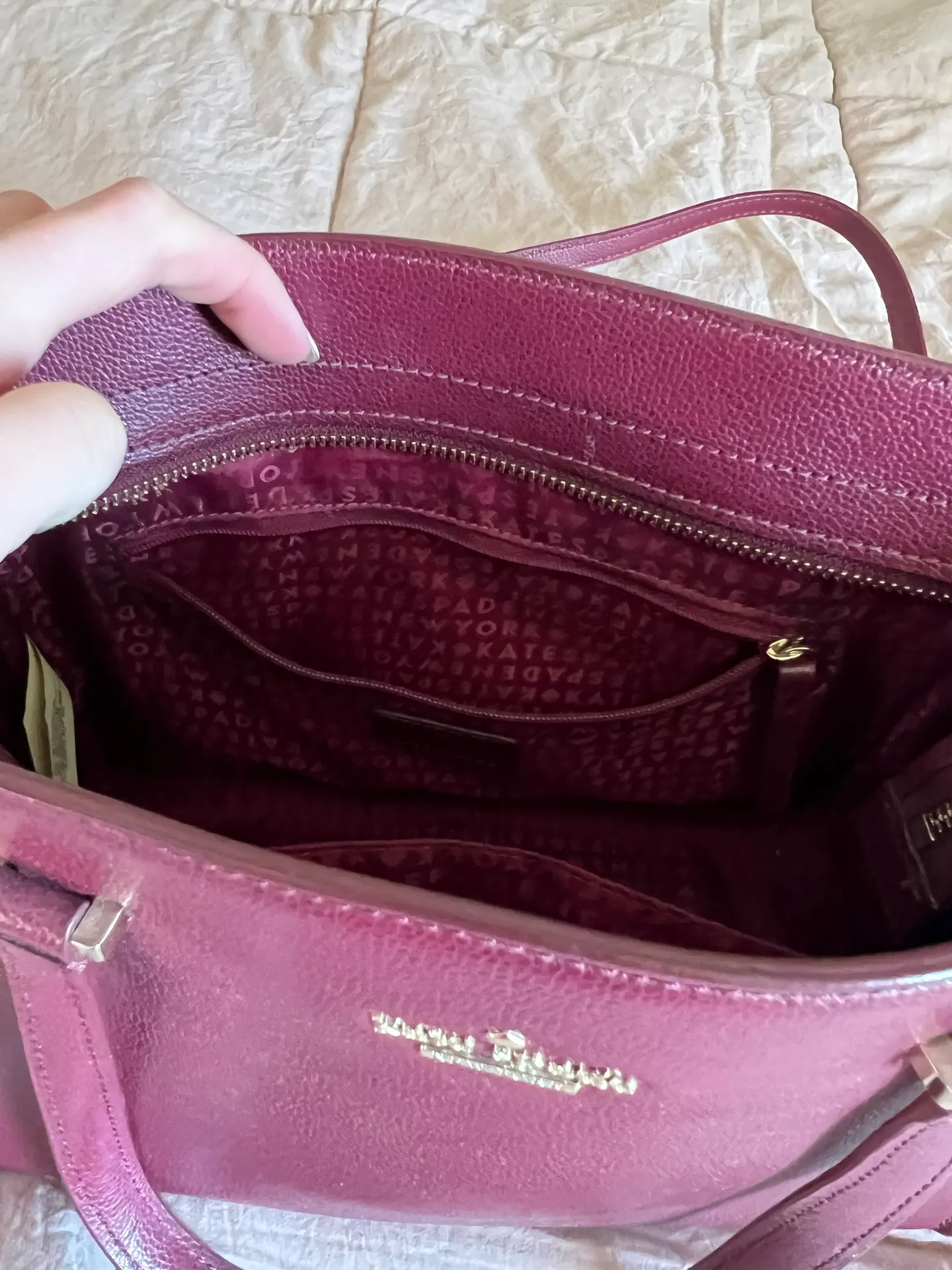 Kate Spade Deep Cherry Crossbody Purse - Image 3