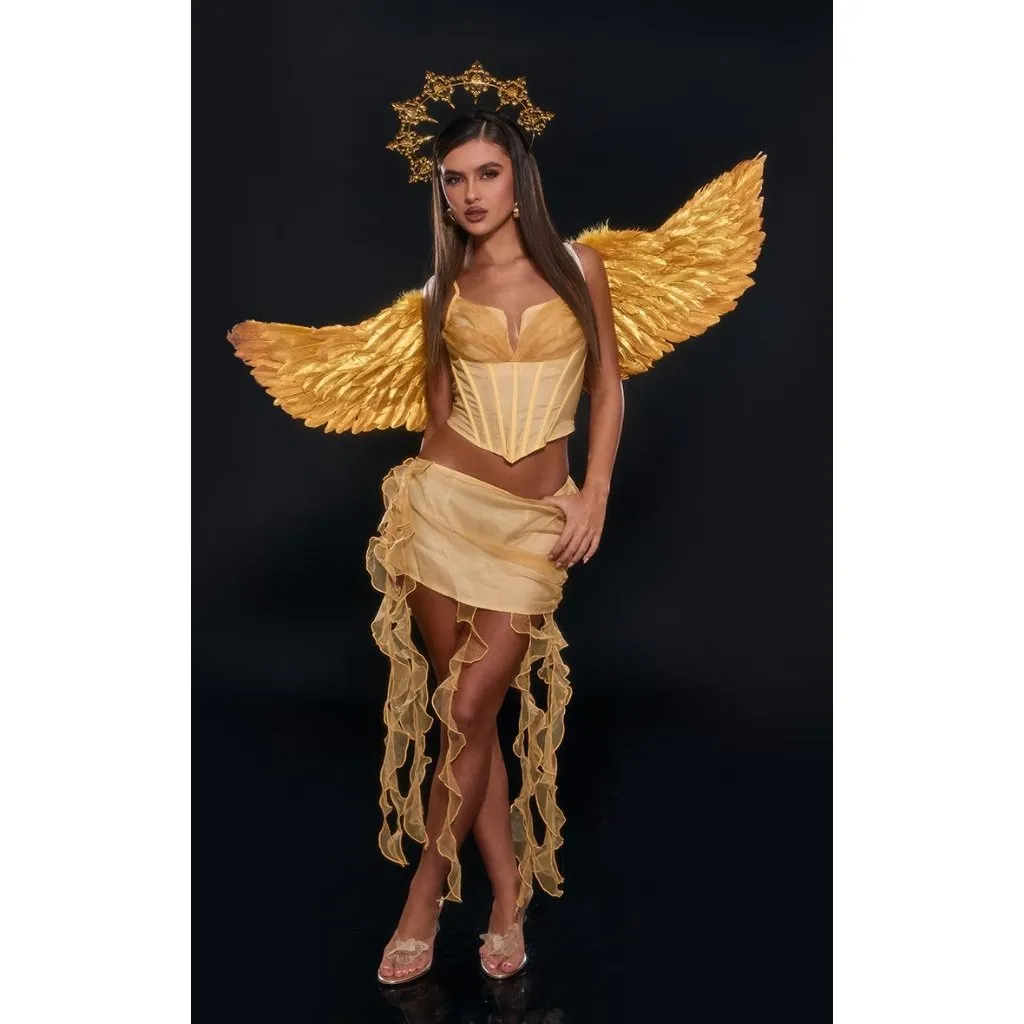 PRETTY LITTLE THING Yellow Corset Tank Top Size Large NEW NWT - Image 3