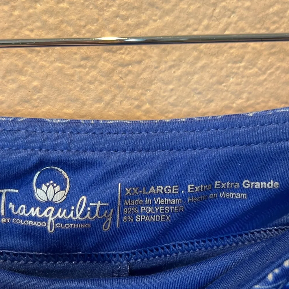 Tranquility by Colorado Clothing Women’s Blue Pattern Skort Skirt Running XXL - Image 4