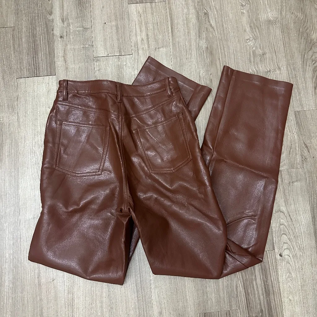 Wilfred Brown Leather Pants Size 6 - Image 6