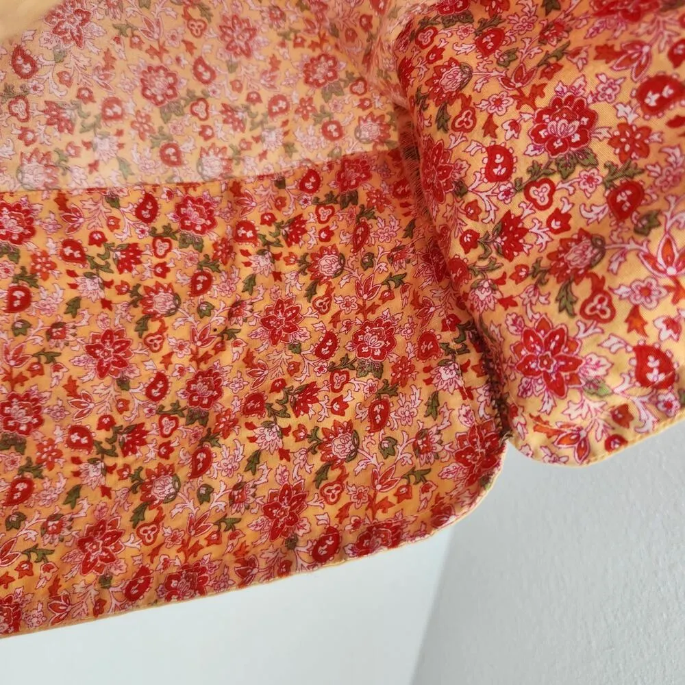 Vintage Faded Glory Floral Paisley Patterned Midi Pencil Skirt M - Image 11