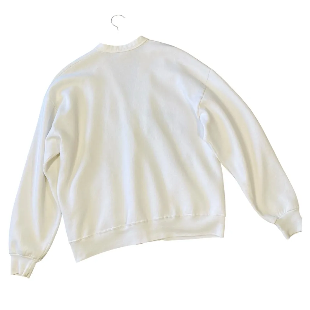 VINTAGE JERZEES Embroidered Birds & Birdhouse Cardigan - Image 5