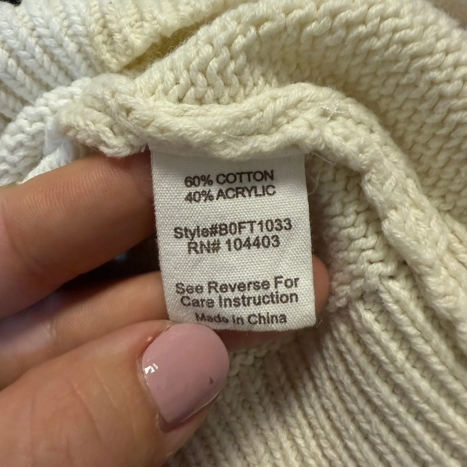 Blu‎ Pepper Womens L Pom Pom Sweater Knit Long Sleeve Crewneck Pullover - Image 3