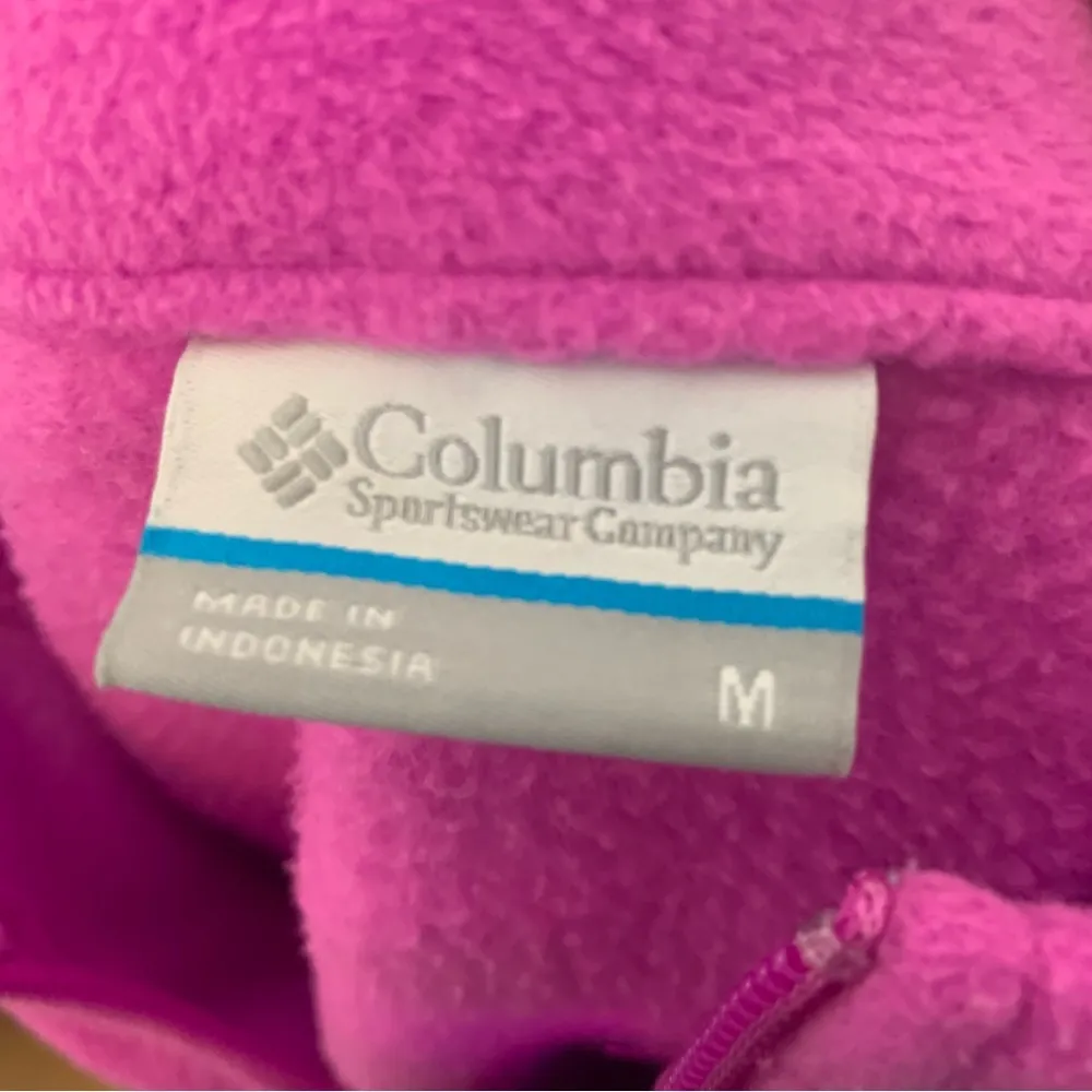 Women’s Dark Pink Columbia Zip Up Fleece Women’s Small/Medium, Child’s L/XL - Image 7