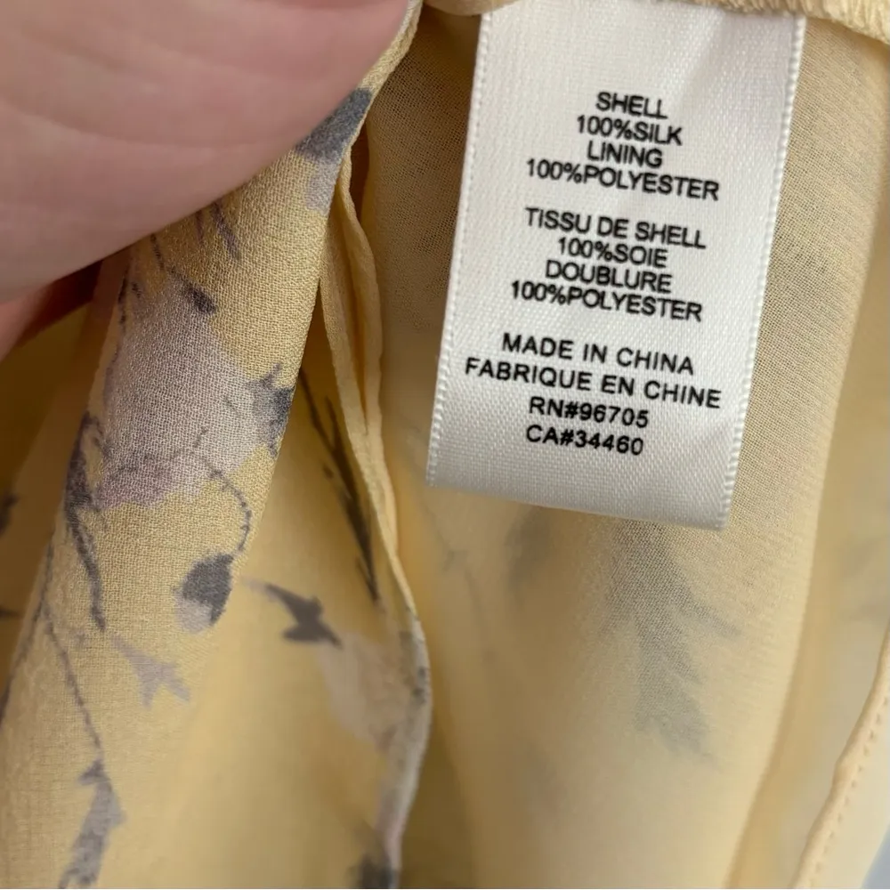 rebecca taylor lemon rose floral print silk tank top - Image 6