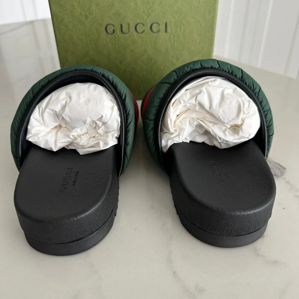 Gucci Padded Slide Sandals - Image 4