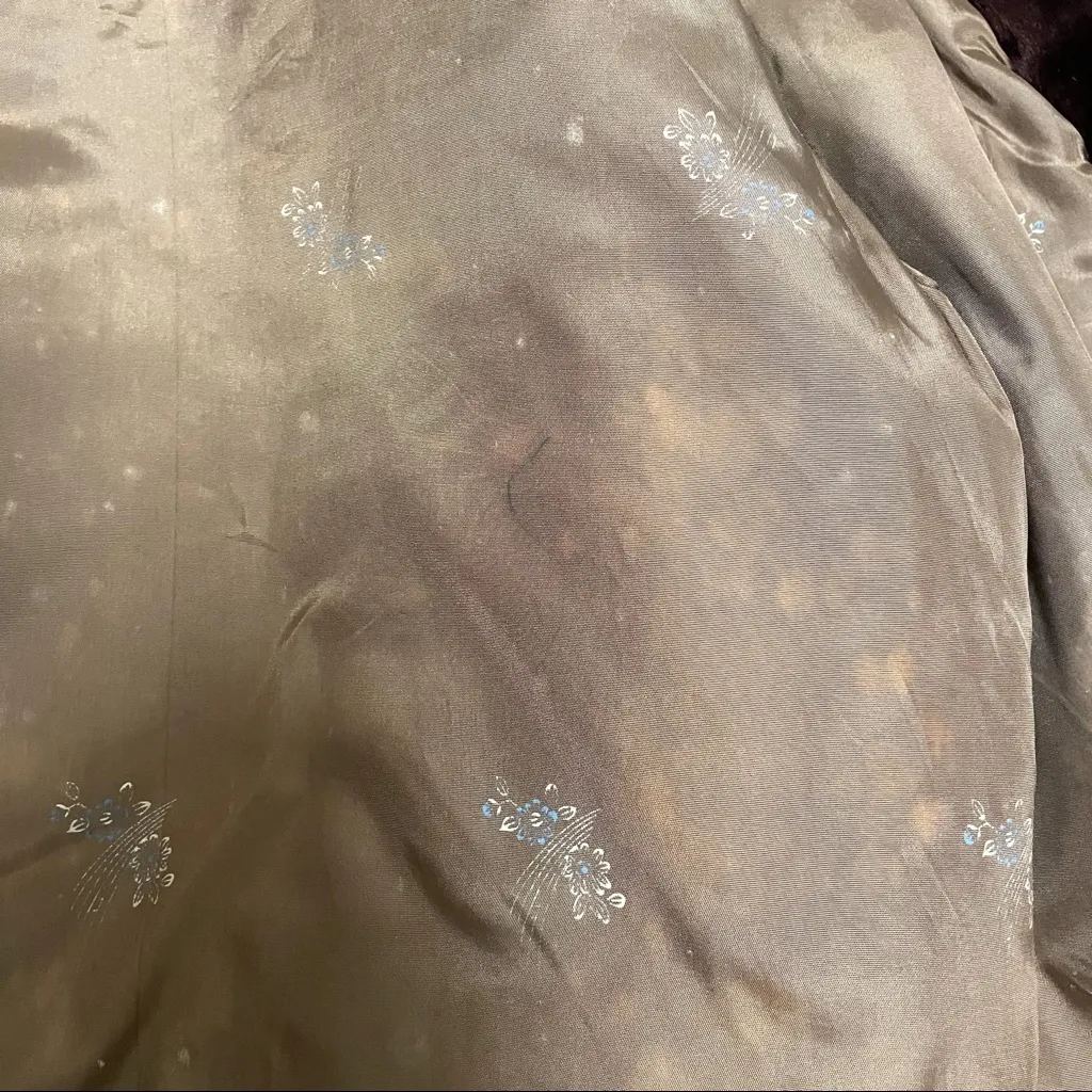 Keller’s Furriers Vintage 50s/60s Mouton Fur Coat Brown Size M - Image 14