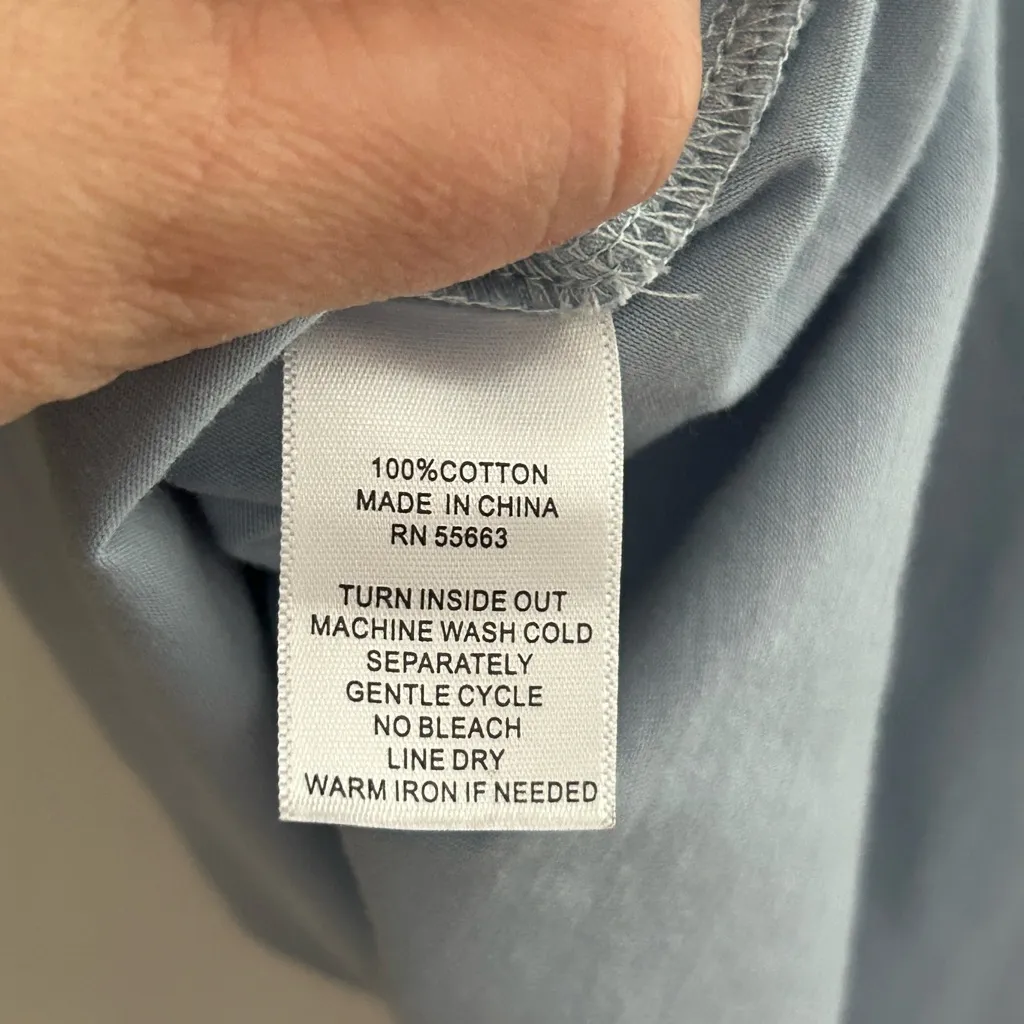 Joie size large t shirt, cropped, with crocheted sleeves. Lovely light b… - Image 8