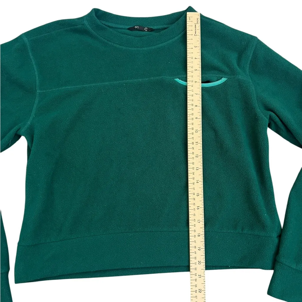 Stoic Green Fleece Crewneck Sweatshirt Size L - Image 7
