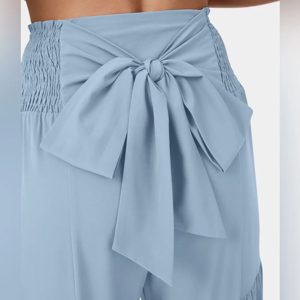 Halara Breezeful Flowy Wide Leg Pants Quick Dry High Waisted Blue M (8-10) NWT - Image 9