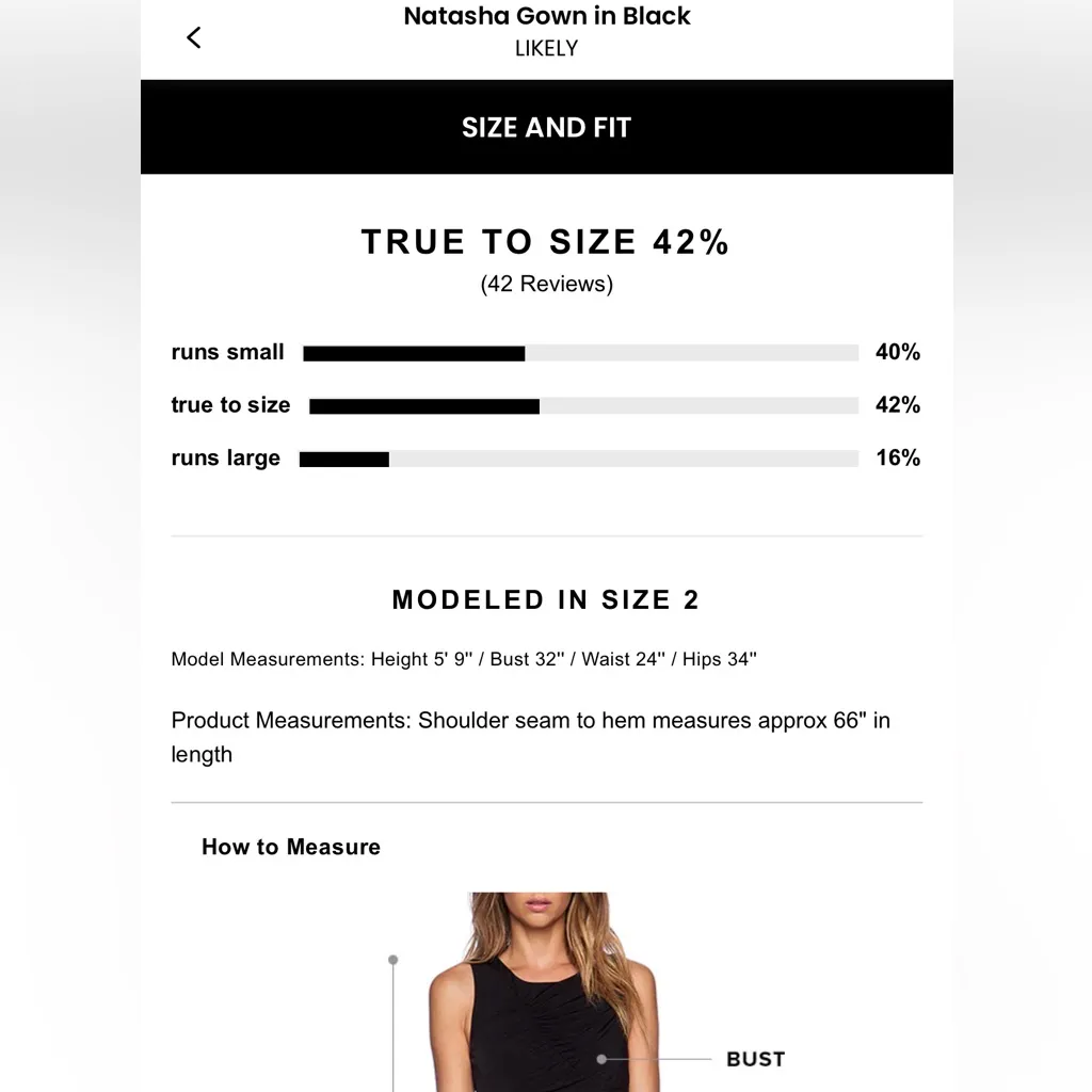 Likely Natasha Gown in Black - Image 3