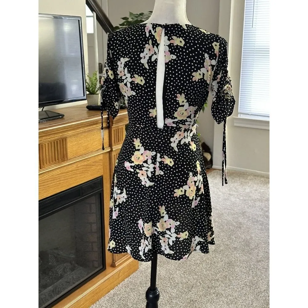 Size 4 Uk 8 TopShop Floral Print Dress Wedding Party New Year Open Back Summer - Image 5