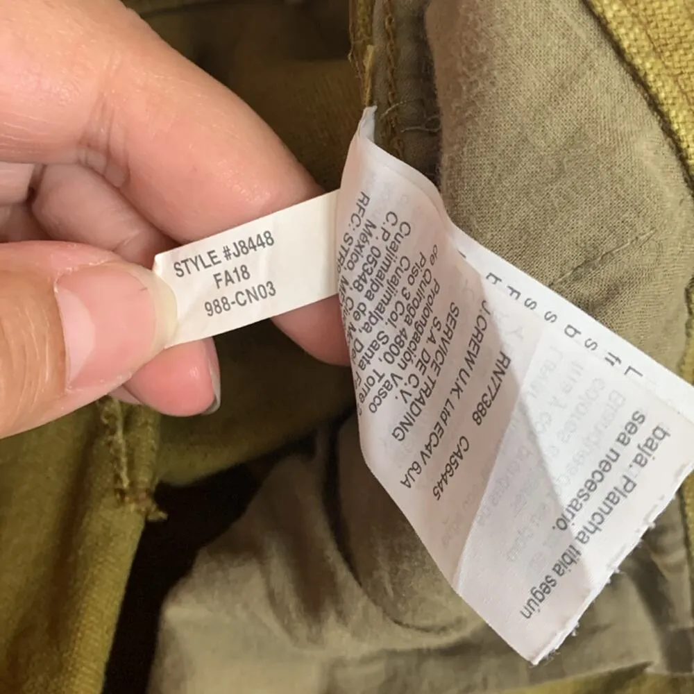 Madewell women's size 12 crop wide leg pants copper khaki business casual - Image 9