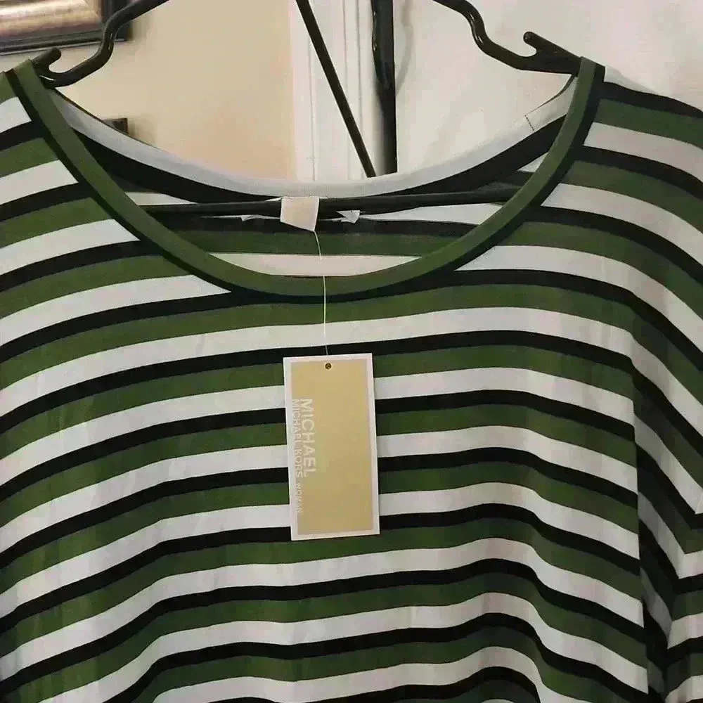 MICHAEL KORS LONG SLEEVE TOP Green Size 3X - Image 2