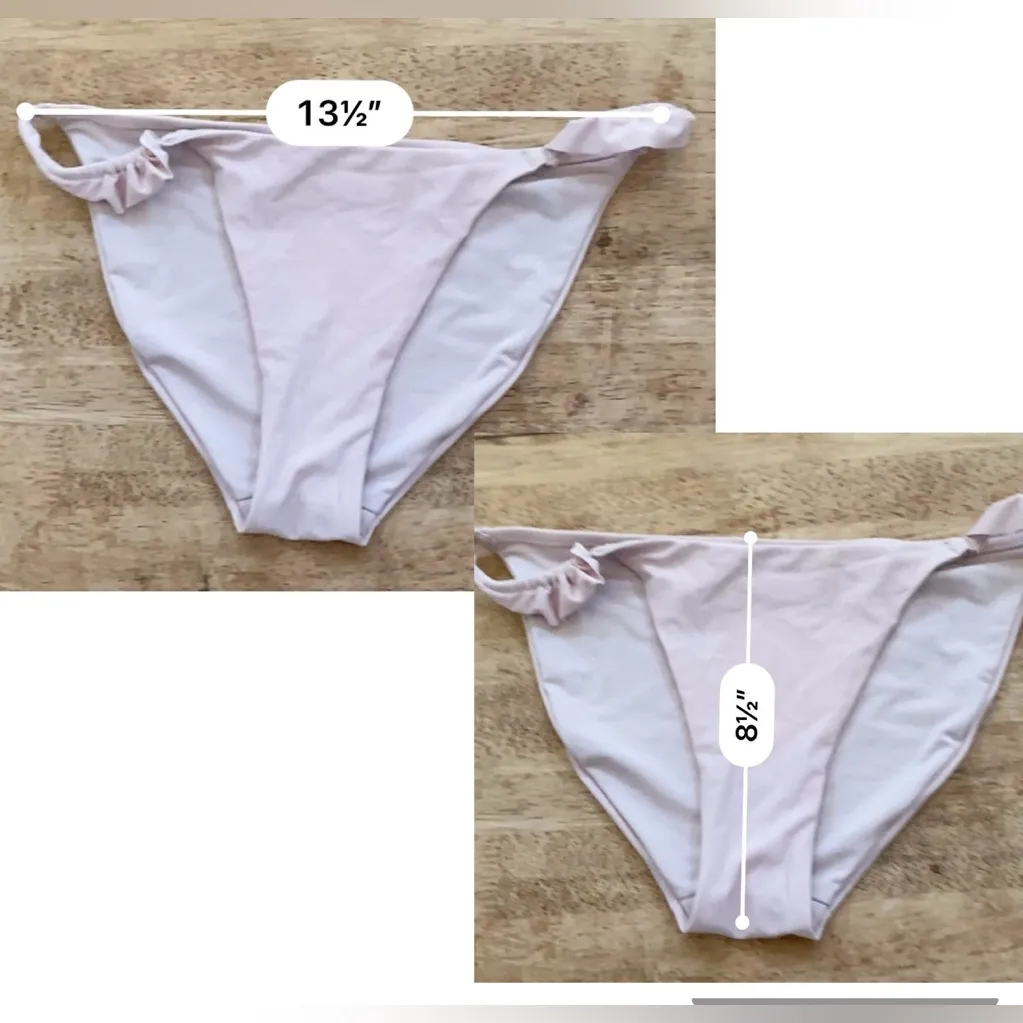 Aerie Women’s Size XS Top/S Bottom‎ Blush Pink Ruffle Bikini Swimsuit - Image 12