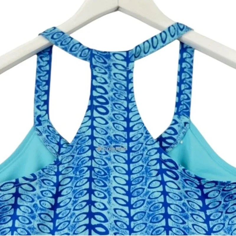 Columbia Omni-Wick Active Dress S Blue Racerback Sleeveless Athletic Sundress - Image 4