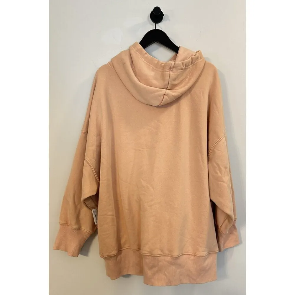 FREE PEOPLE Movement Sprint To The Finish Hoodie in Hot Coral Size X-Small NWT - Image 10