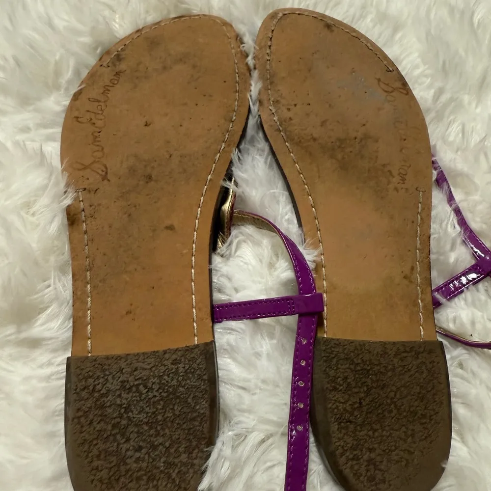 Stylish Purple and Gold Women's Sandals - Image 4