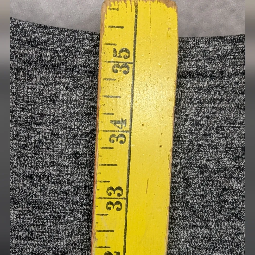 J. Jill Size XL Fit Marled Shirttail Dress Gray/Black Heather Gray - Image 10