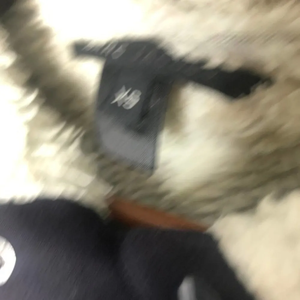 Marc Jacobs black toggle front coat faux shearling toggle button front coat - Image 2