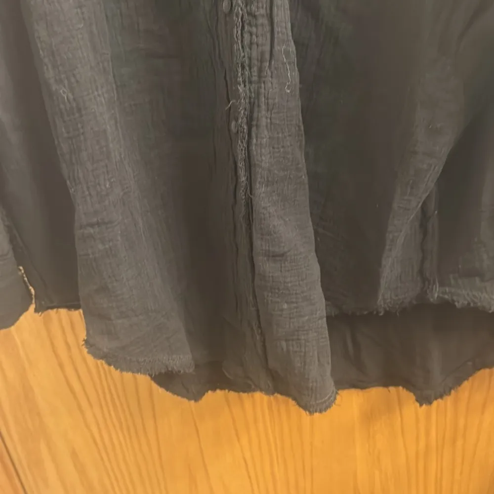 Aerie black long sleeve button down size small - Image 3