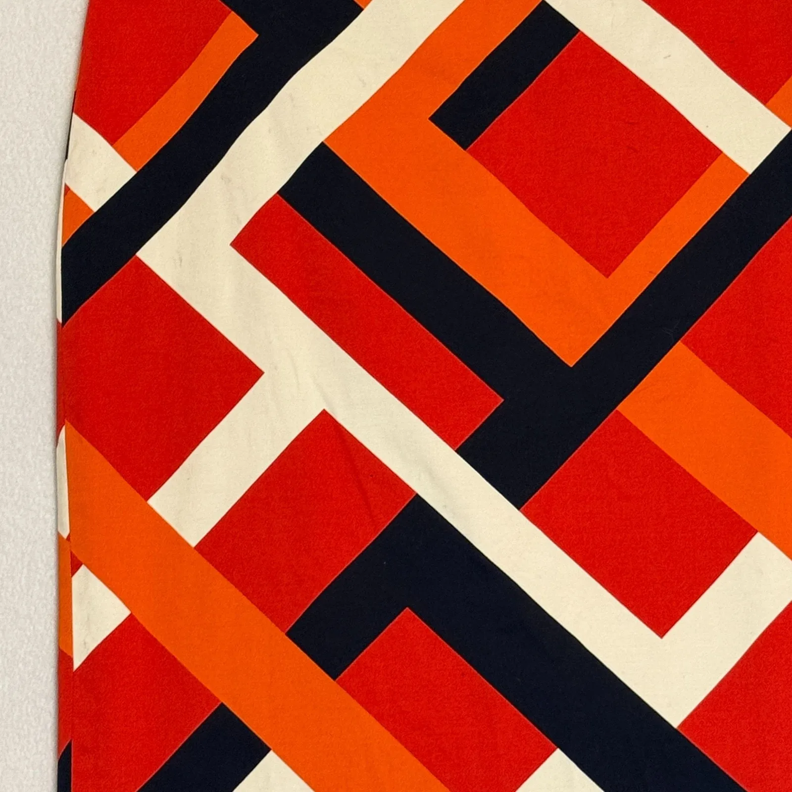 Ann‎ Taylor Geometric Print Pencil Skirt Size 8 Flat Front Career Indie Eclectic - Image 5