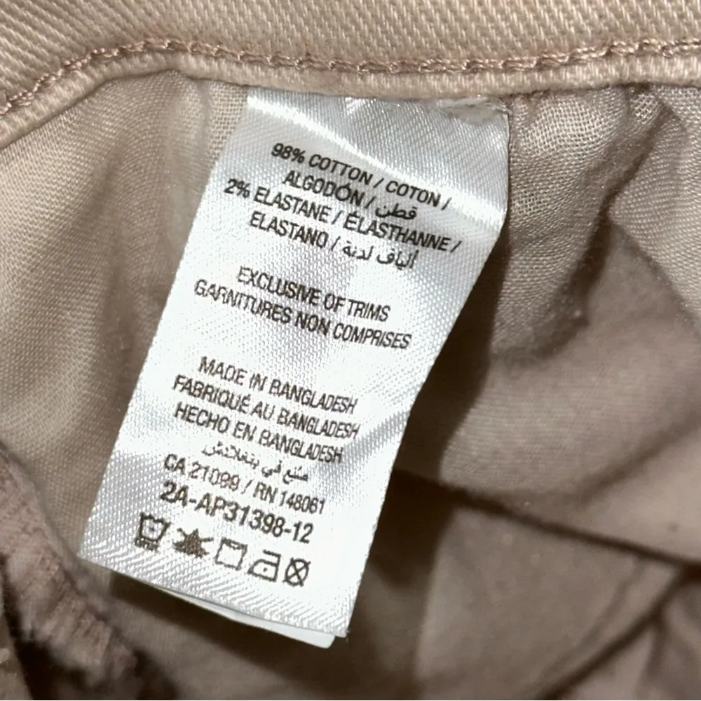 Arden Women’s Size 01 Cream Natural Denim 90’s High Rise Wide Flare Leg Jeans - Image 5