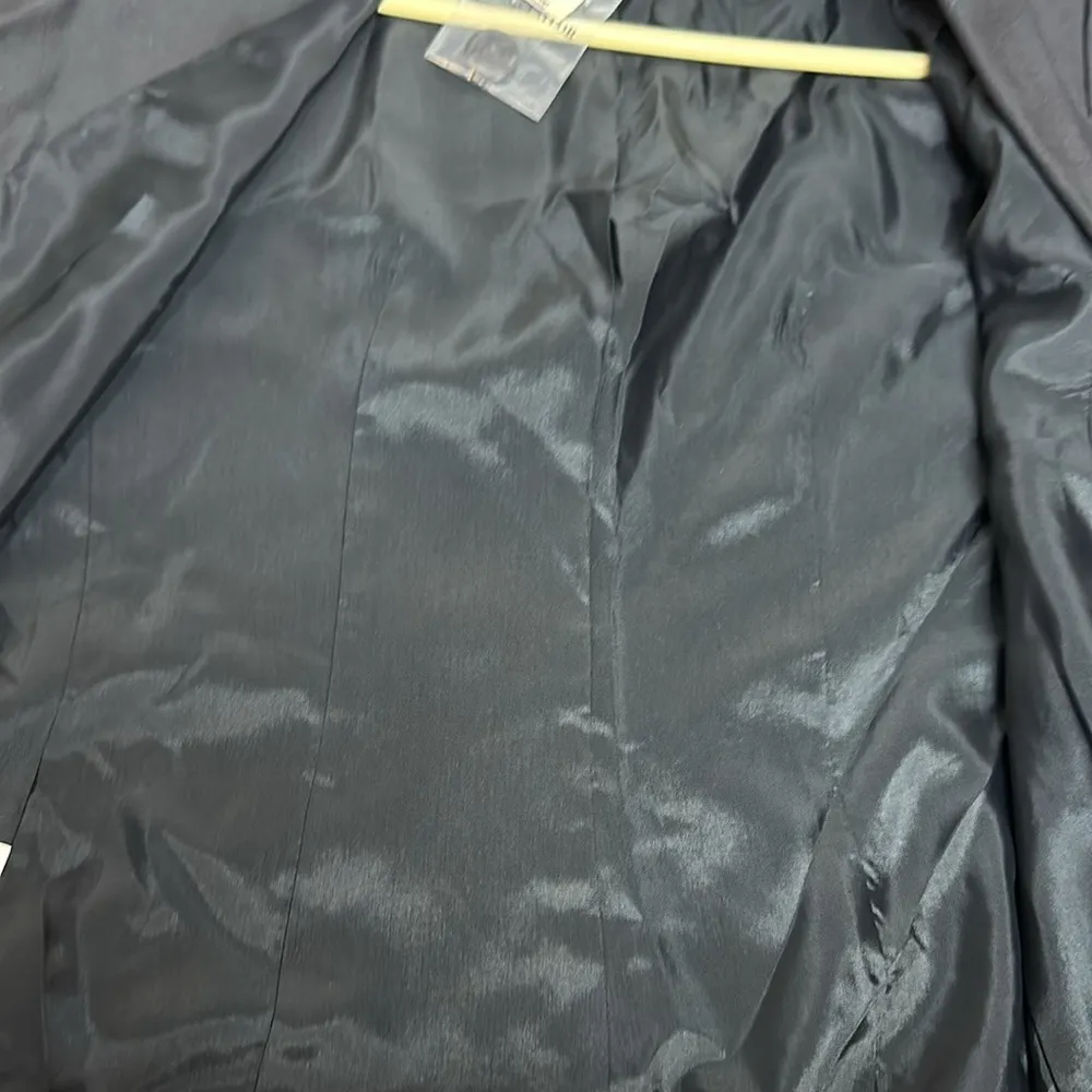 NWT Ann Taylor 100% Silk Black Blazer Sz 10 - Image 7