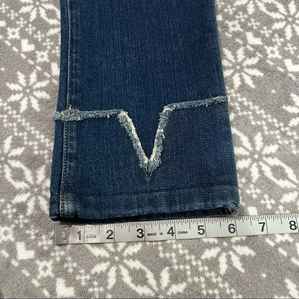 New Frame Le Nouveau Straight Leg Jeans In Overcast Wash Size 23 Style LNSVCF793 - Image 11