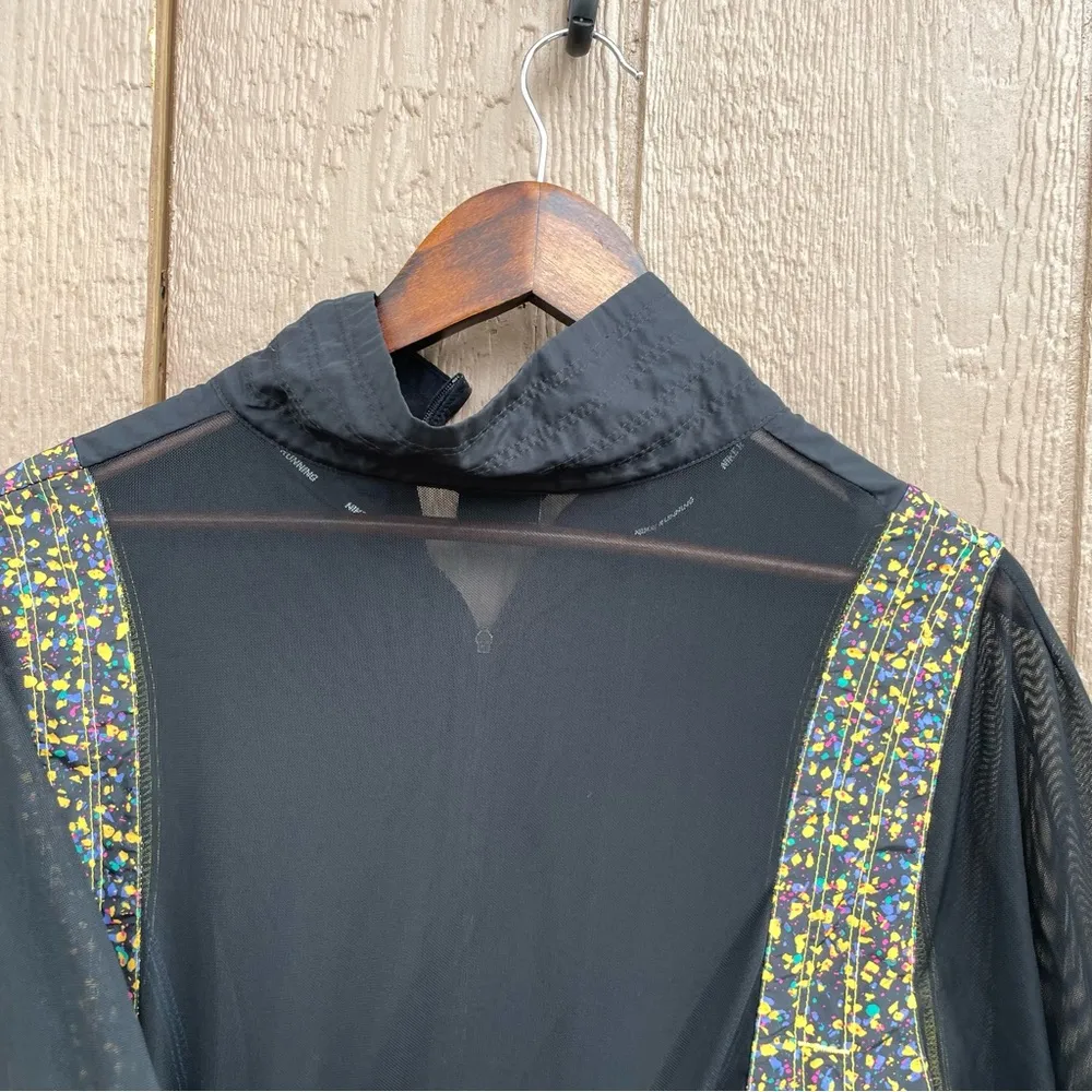 Nike Womens Jacket Icon Clash Sheer Sleeve Packable Windbreaker Size Small - Image 5