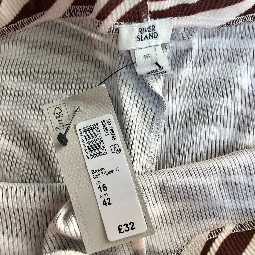 NWT  Zebra Print Stretchy Pants Plisse Kickflare Flares High Rise 12 - Image 13