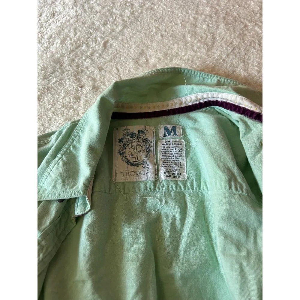 Trovata Light Green Casual Shirt Size‎ Medium - Image 4