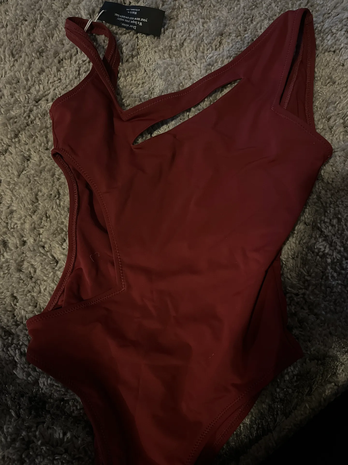 NYT- Allsisters size S red bathing suit  - Image 3