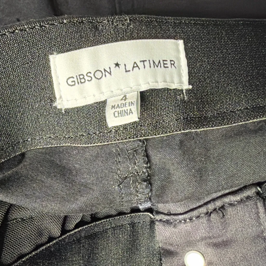 Gibson Latimer Black Skinny Pants Size 4 Stretch Waist Slim Fit(A255) - Image 10