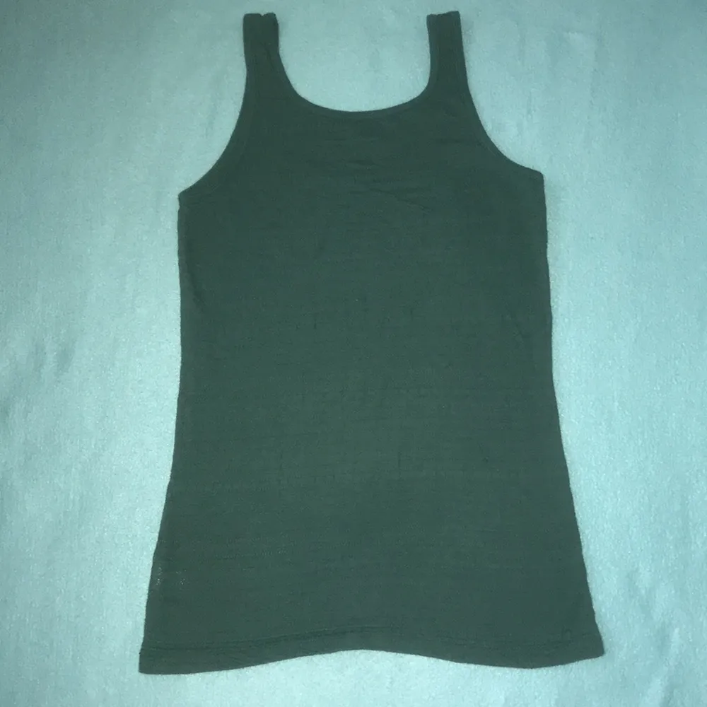 MOSSIMO textured stretchy green tank top size M Size M - Image 2