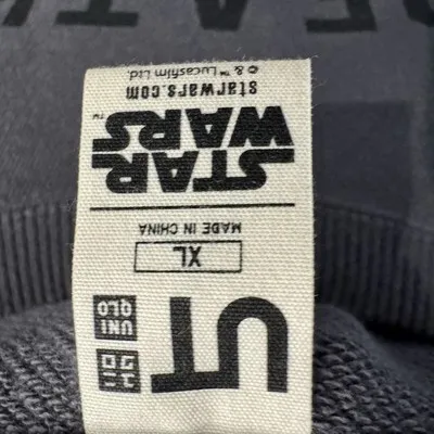 Star Wars‎ Uniqlo Gray Crewneck Sweatshirt Death Trooper Imperial Security XL - Image 3