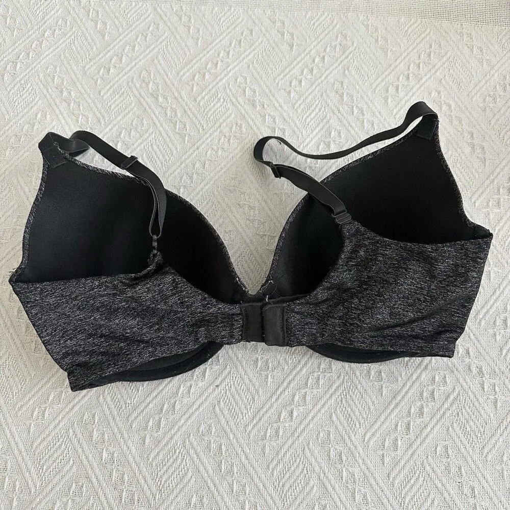 Victoria's Secret Uplift Semi Demi Heather Grey 34DD Push-up Bra VS Padded - Image 4