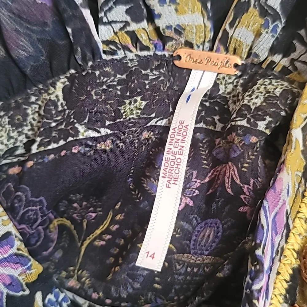 Free People Furnished Floral Maxi Dress Si… - Image 10