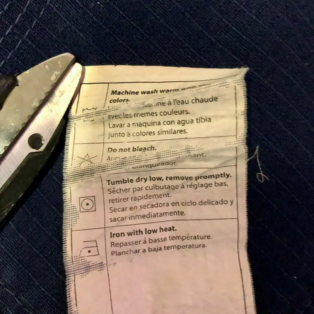 Carhartt Scrub Top Womens 2X Used Nursing Medical Navy Gray - Image 10