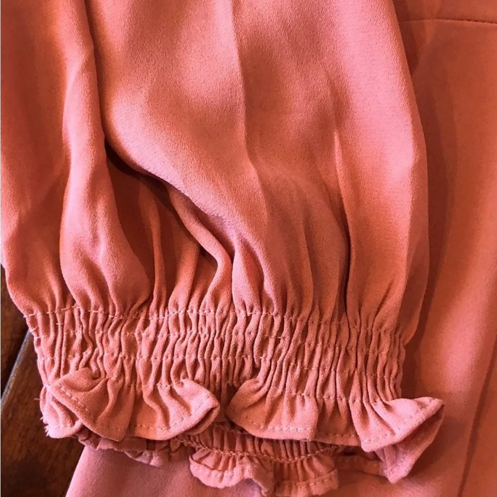 Dark Pink Long Sleeved Blouse - Image 4