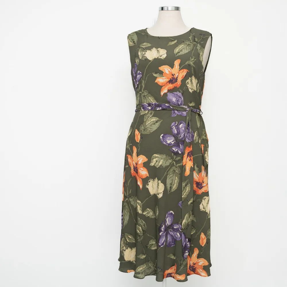 Lauren Ralph Lauren - Floral Belted Crepe Dress - Image 7