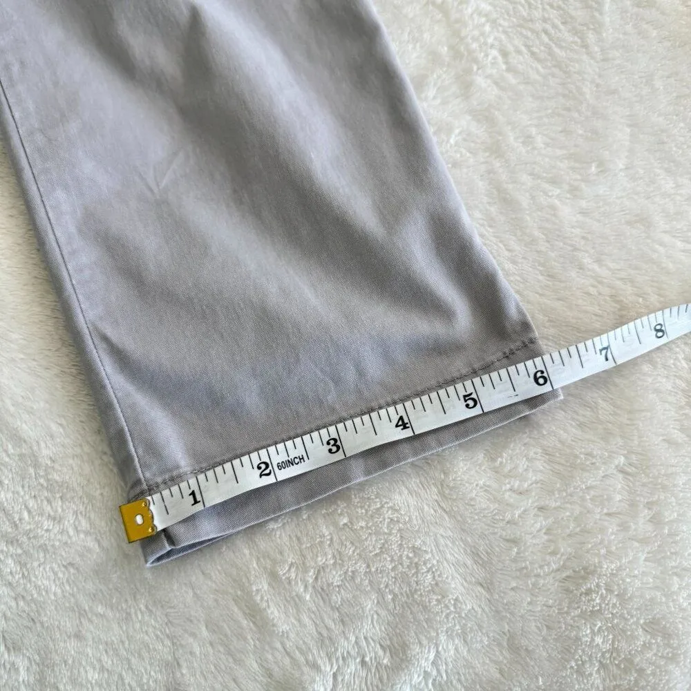 Kut From The Kloth Pants Womens Size 4 Gray Taylor‎ Crop Trouser Slim Fit Khaki - Image 12