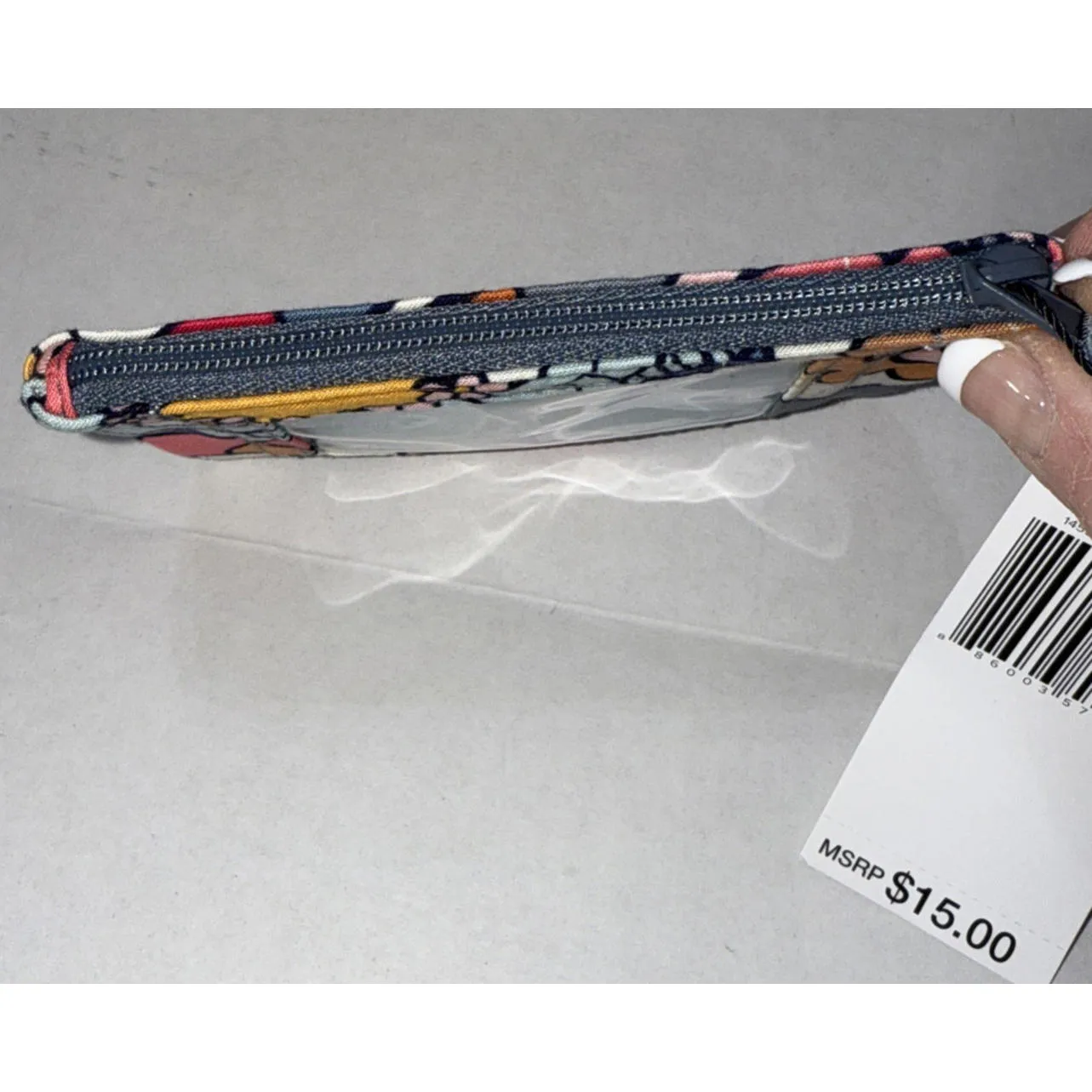 Vera Bradley Zip ID Case in Tropical Evening New With Tags Floral Vibrant NEW - Image 9