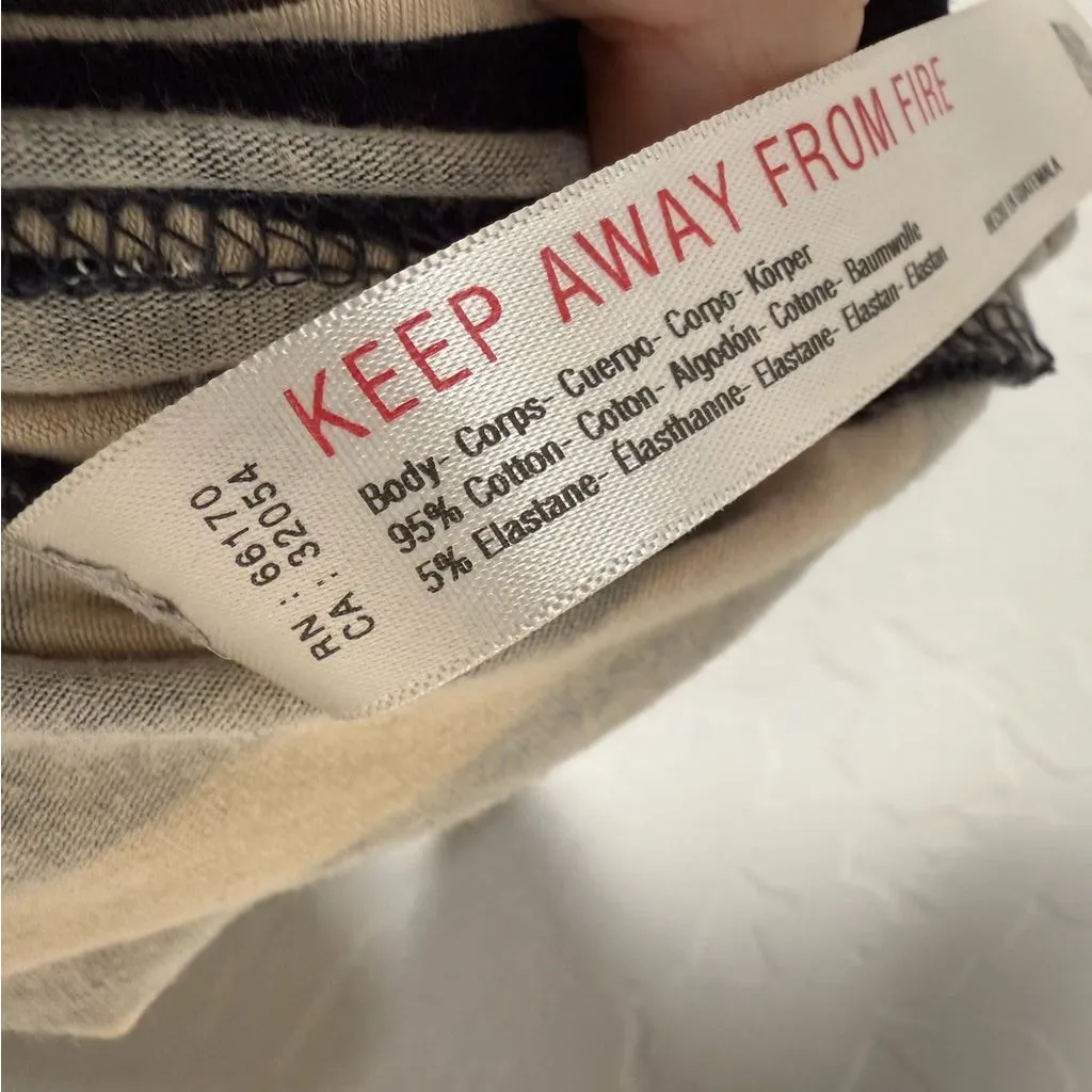 Free People Movement Hot Shot Printed Mini Dress in Spring Stripe Black Size M - Image 11