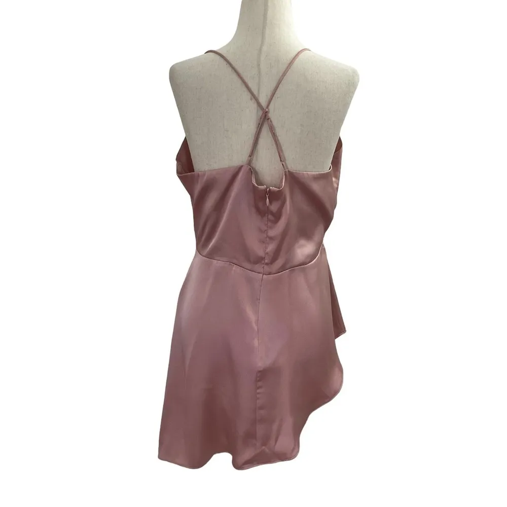 Express Champagne Adjustable Strap Satin Top Size L | 43-11 - Image 2